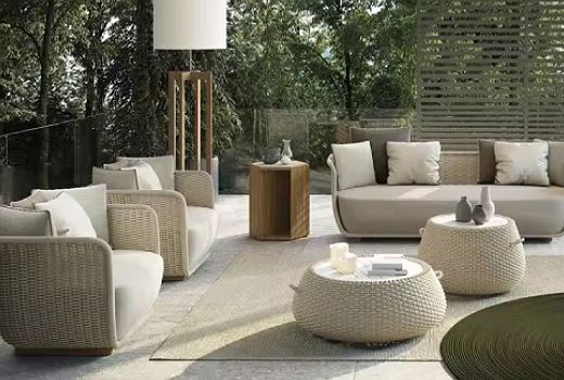 Hotel Outdoor Fabric Table And Chairs